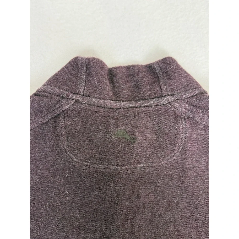 Tommy‎ Bahama Sweater Mens XL Long Sleeve 1/4 Zip Pullover Wine